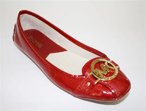 michael kors red flats|michael kors slip on flats.